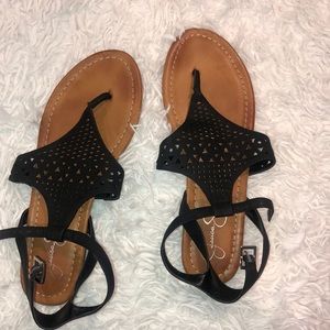 Jessica Simpson black sandals